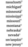 State Heart Decal - Large