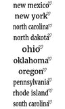 State Heart Decal - Large