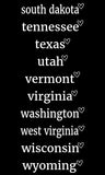 State Heart Decal - Medium