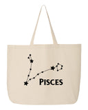 Zodiac Constellation Tote Bag