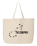 Zodiac Constellation Tote Bag