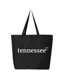 State Heart Canvas Tote